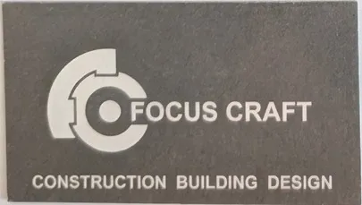 Grey Focus Craft business card showing the company logo